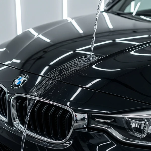 BMW 320i após aplicação de vitrificador